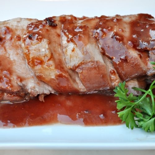 Chipotle Raspberry Pork Tenderloin There's Always Pizza